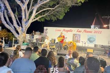 Concierto de tres bandas en la Plaza de Las Nieves en Lomo Magullo/Francisco Javier Santana.
